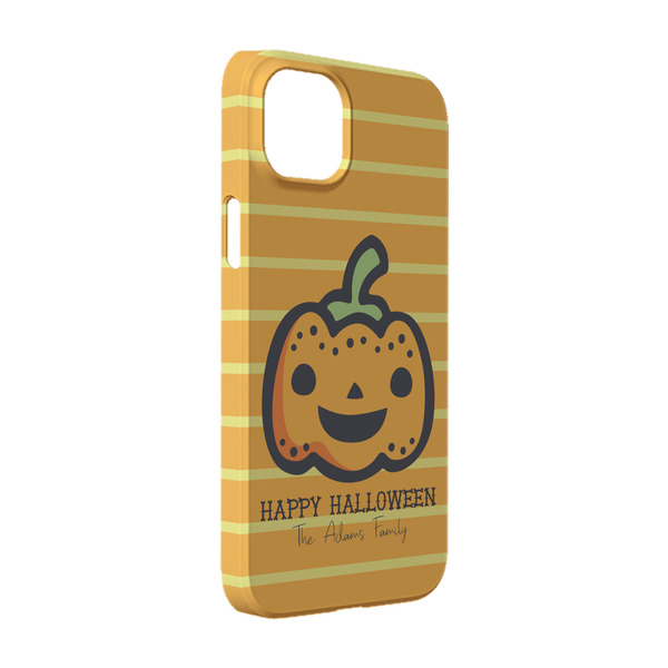 Custom Halloween Pumpkin iPhone Case - Plastic - iPhone 14 (Personalized)