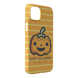 Halloween Pumpkin iPhone Case - Plastic - iPhone 14 Plus (Personalized)