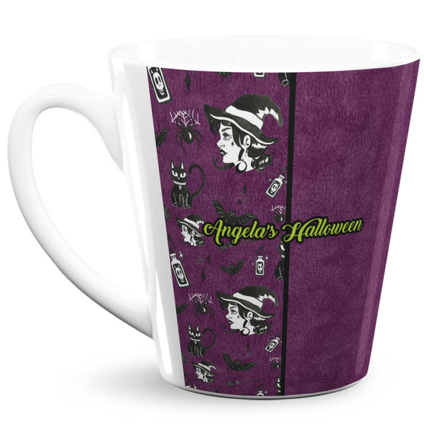 Custom Witches On Halloween 12 Oz Latte Mug (Personalized)