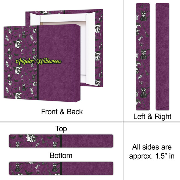 Witches On Halloween 12x12 - Canvas Print - Approval