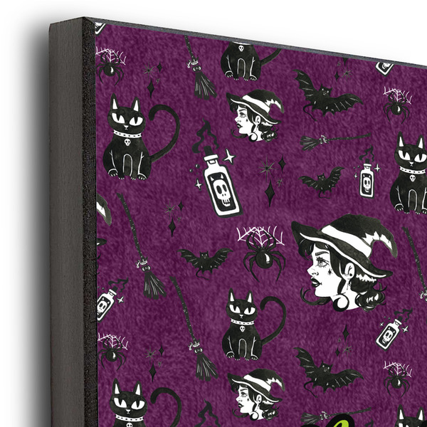 Witches On Halloween 12x12 Wood Print - Closeup