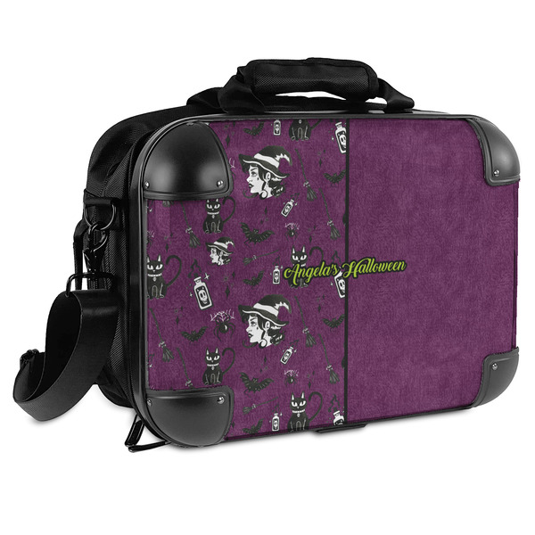 Custom Witches On Halloween Hard Shell Briefcase (Personalized)