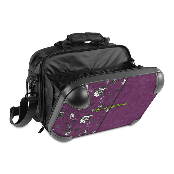 Witches On Halloween 15" Hard Shell Briefcase - Open