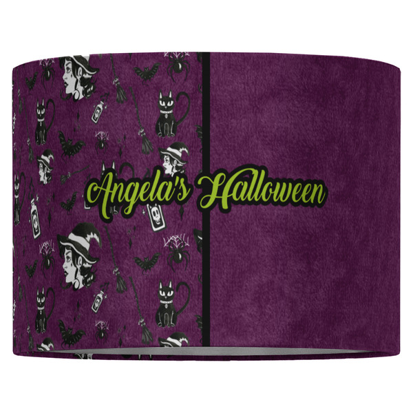 Witches On Halloween 16" Drum Lampshade - FRONT (Fabric)