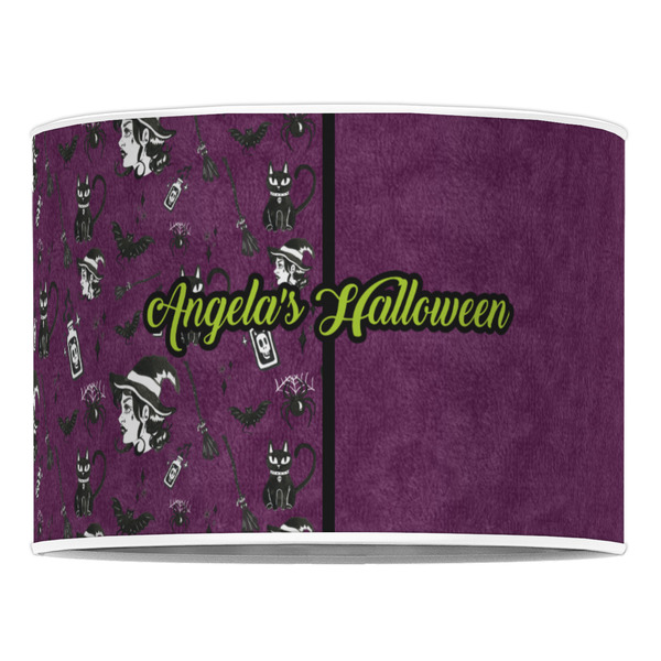Witches On Halloween 16" Drum Lampshade - FRONT (Poly Film)