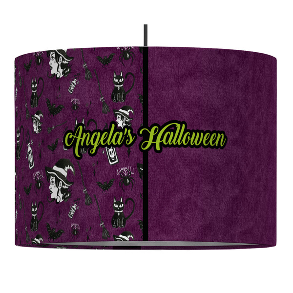 Witches On Halloween 16" Drum Lampshade - PENDANT (Fabric)