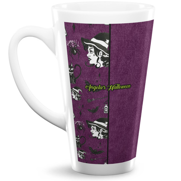 Custom Witches On Halloween Latte Mug (Personalized)