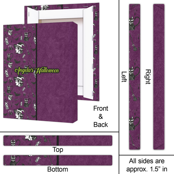 Witches On Halloween 16x20 - Canvas Print - Approval