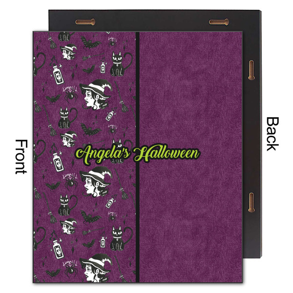 Witches On Halloween 20x24 Wood Print - Front & Back View