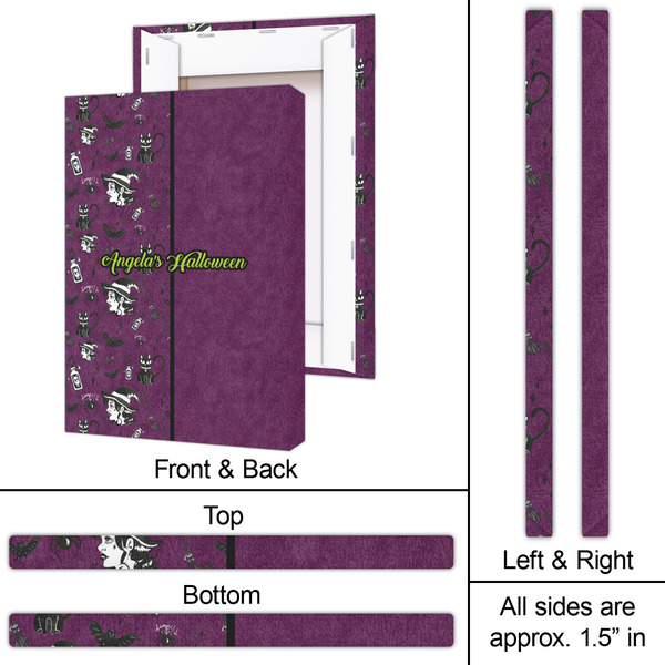 Witches On Halloween 20x30 - Canvas Print - Approval