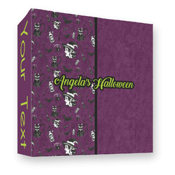 Witches On Halloween 3 Ring Binder - Full Wrap - 3" (Personalized)