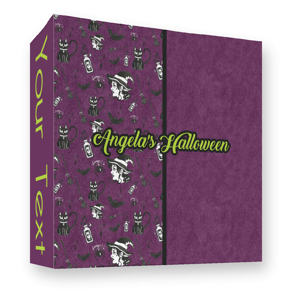 Custom Witches On Halloween 3 Ring Binder - Full Wrap - 3" (Personalized)
