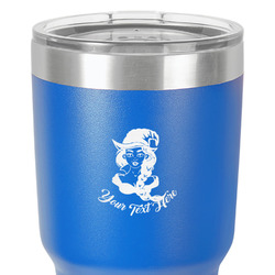 Witches On Halloween 30 oz Stainless Steel Tumbler - Royal Blue - Double-Sided (Personalized)