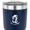 Witches On Halloween 30 oz Stainless Steel Ringneck Tumbler - Navy - CLOSE UP