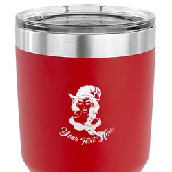 Witches On Halloween 30 oz Stainless Steel Tumbler - Red - Single Sided (Personalized)