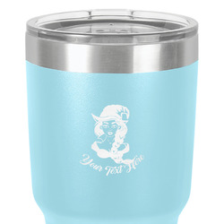 Witches On Halloween 30 oz Stainless Steel Tumbler - Teal - Single-Sided (Personalized)