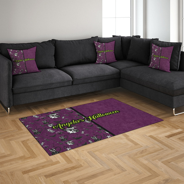 Witches On Halloween 4'x6' Indoor Area Rugs - IN CONTEXT