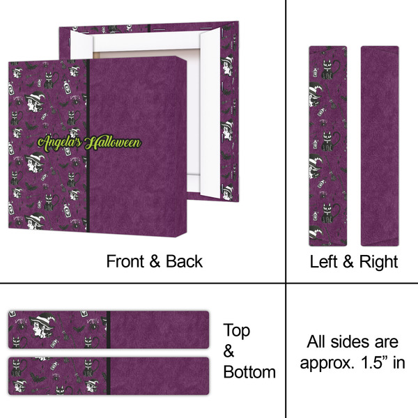 Witches On Halloween 8x8 - Canvas Print - Approval