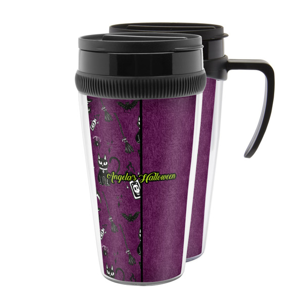 Custom Witches On Halloween Acrylic Travel Mug (Personalized)