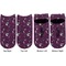 Witches On Halloween Adult Ankle Socks - Double Pair - Front and Back - Apvl