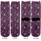 Witches On Halloween Adult Crew Socks - Double Pair - Front and Back - Apvl