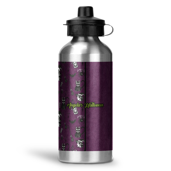 Custom Witches On Halloween Water Bottle - Aluminum - 20 oz (Personalized)