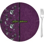 Witches On Halloween Glass Appetizer / Dessert Plate 8" (Personalized)