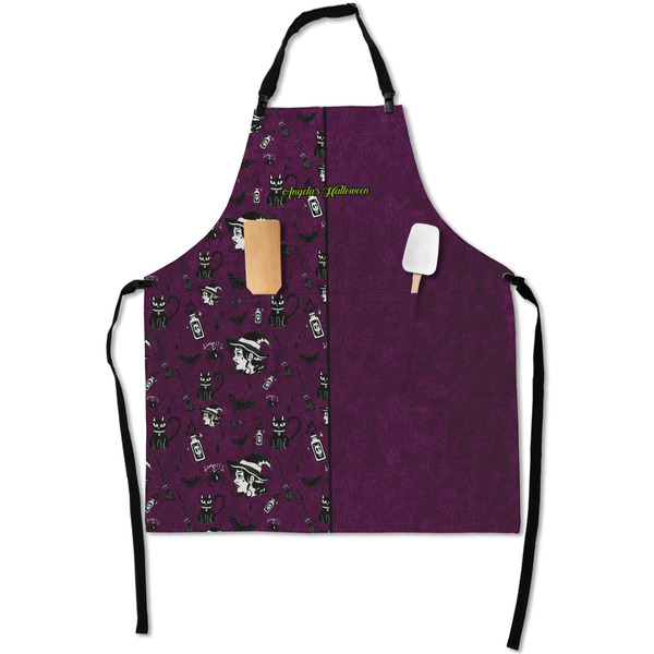 Custom Witches On Halloween Apron With Pockets w/ Name or Text