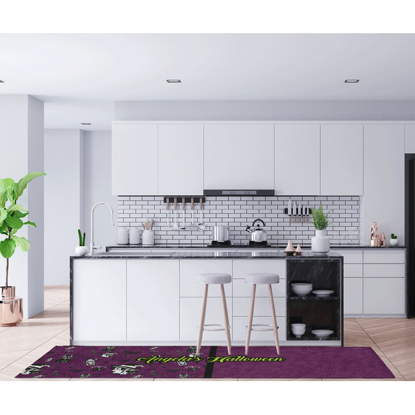 Witches On Halloween Area Rug Sizes