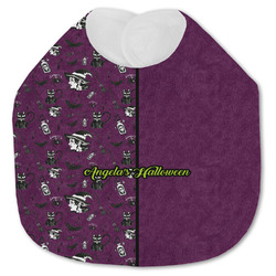 Witches On Halloween Jersey Knit Baby Bib w/ Name or Text