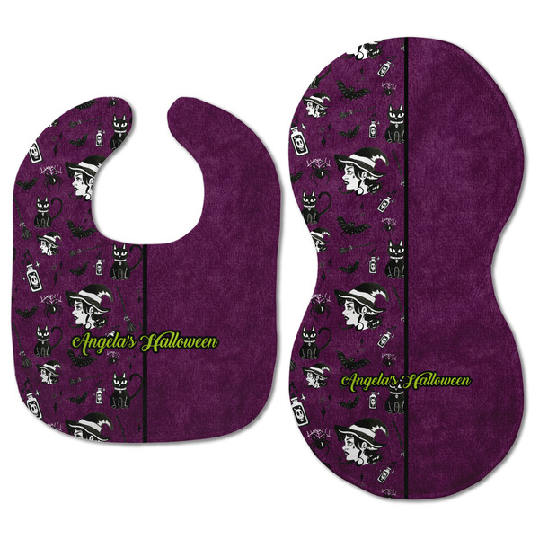 Witches On Halloween Baby Bib & Burp Set - Approval (new bib & burp)