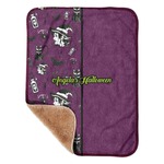 Witches On Halloween Sherpa Baby Blanket - 30" x 40" w/ Name or Text