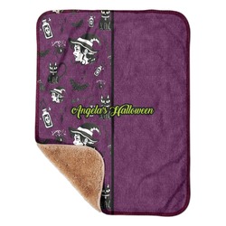 Witches On Halloween Sherpa Baby Blanket - 30" x 40" w/ Name or Text