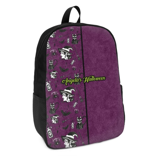 Custom Witches On Halloween Kids Backpack (Personalized)