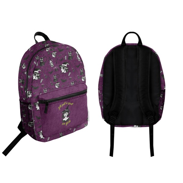 Witches On Halloween Backpack front and back - Apvl