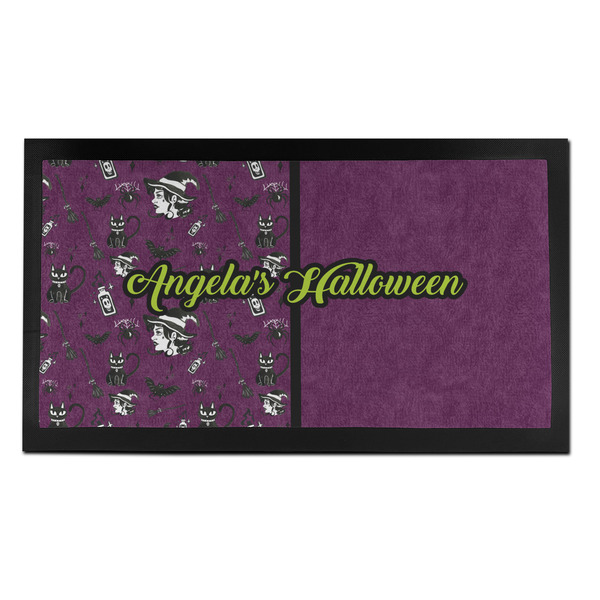 Custom Witches On Halloween Bar Mat - Small (Personalized)