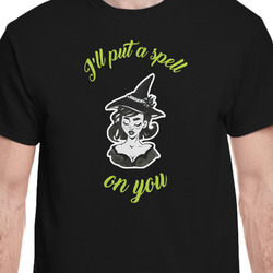 Witches On Halloween T-Shirt - Black - Small (Personalized)