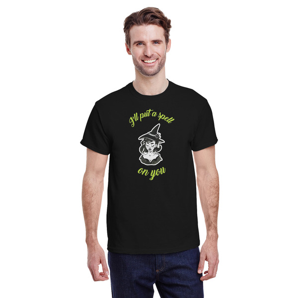 Custom Witches On Halloween T-Shirt - Black - 2XL (Personalized)