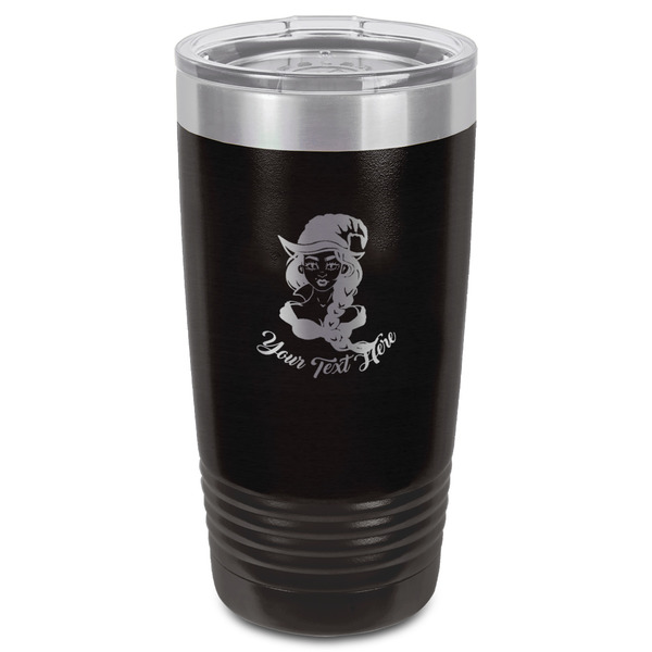 Witches On Halloween Black Polar Camel Tumbler - 20oz - Front