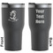 Witches On Halloween Black RTIC Tumbler - Front and Back