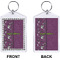 Witches On Halloween Bling Keychain (Front + Back)