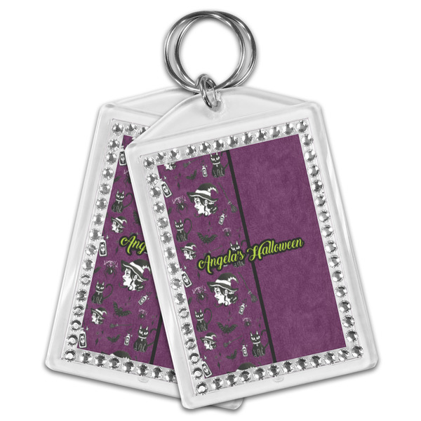 Witches On Halloween Bling Keychain - MAIN