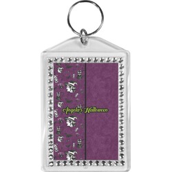 Witches On Halloween Bling Keychain (Personalized)