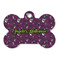 Witches On Halloween Bone Shaped Dog ID Tag - Large - Front
