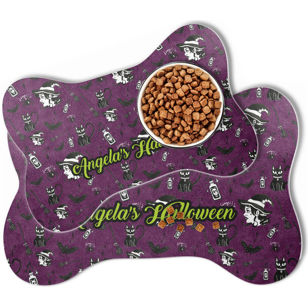 Witches On Halloween Bone Shaped Dog Mats - MAIN