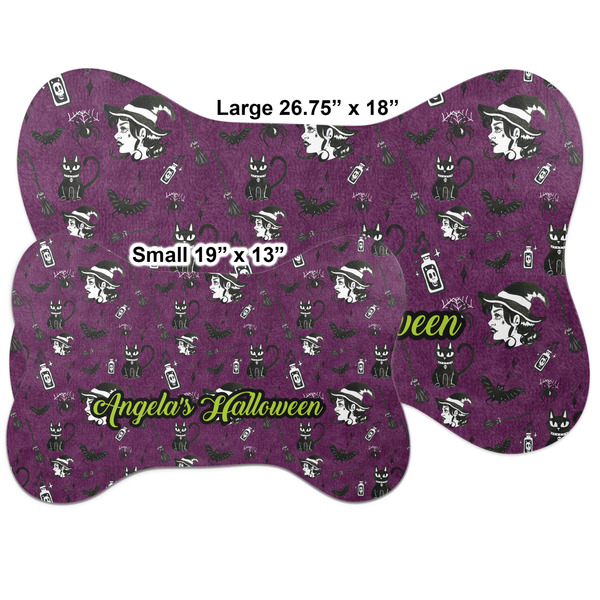 Witches On Halloween Bone Shaped Mat Comparison