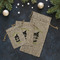 Witches On Halloween Burlap Gift Bags - LIFESTYLE (Flat lay)