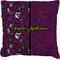 Witches On Halloween Faux-Linen Throw Pillow 18" (Personalized)
