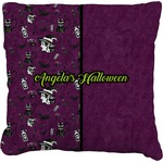 Witches On Halloween Faux-Linen Throw Pillow 26" (Personalized)