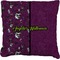 Witches On Halloween Burlap Pillow 24"